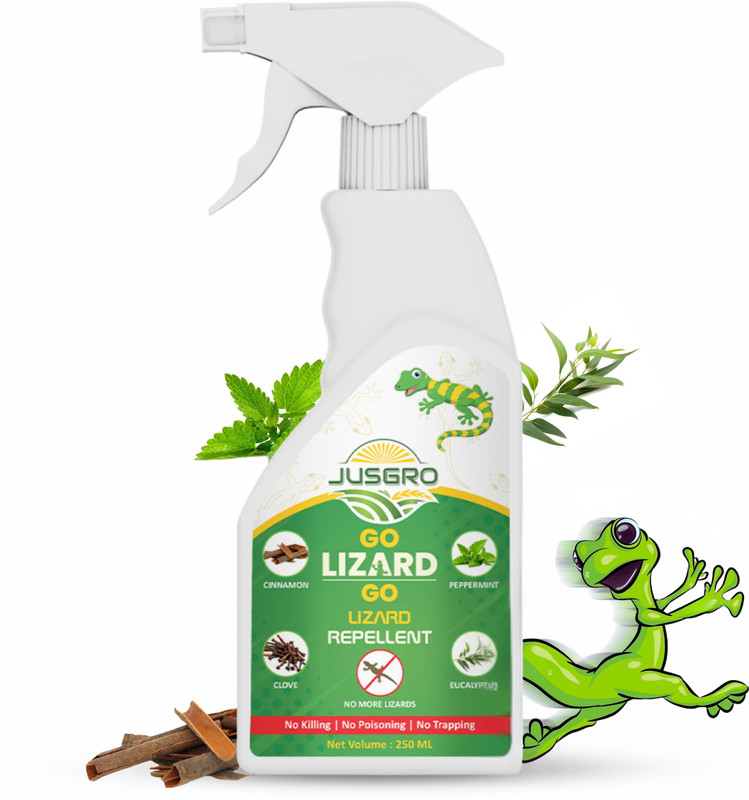 JusGro Herbal Lizard Killer Spray – Insect Repellants, Lizard Repellent for home(250 ml)