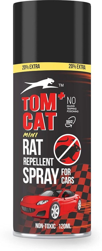 TOM CAT SHADOW No Entry Rat Repellent Spray for Cars Highly Effective 120ml(120 ml)