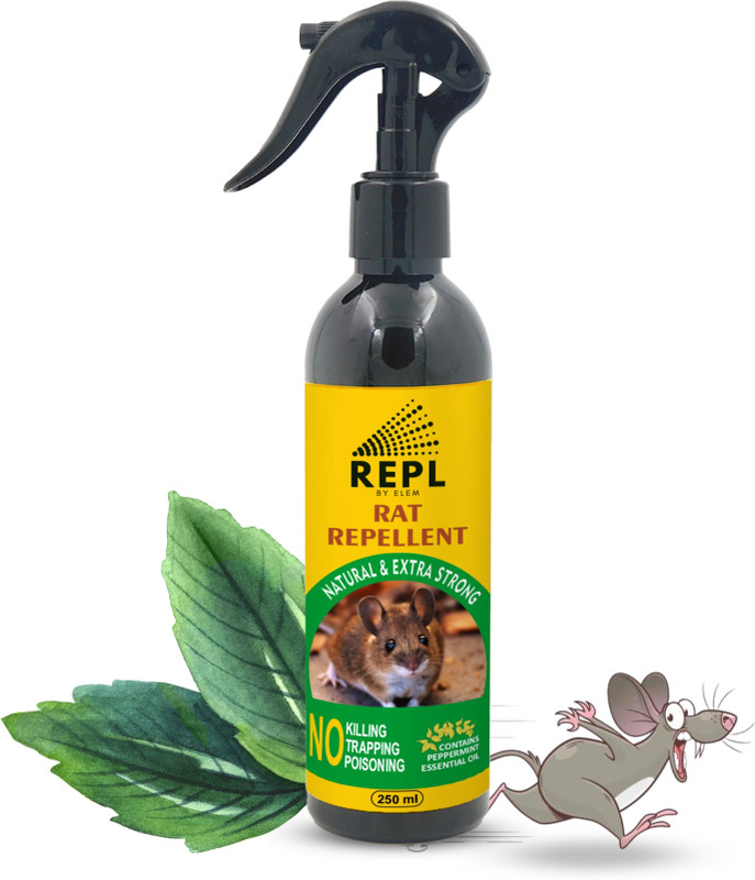 ELEM REPL™ Rat Repellent Spray For Car, Eco Friendly Rat Repellent Spray For Home(250 ml)