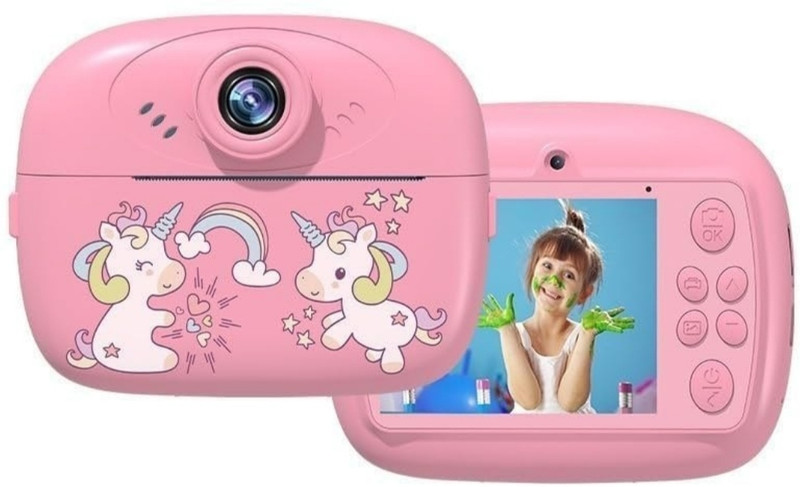 TECNOLOGIA Digital Instant Camera Print Camera for Kids Control Instant Photo Printer for Kids Boys & Girls (Pink) Instant Camera(Pink)