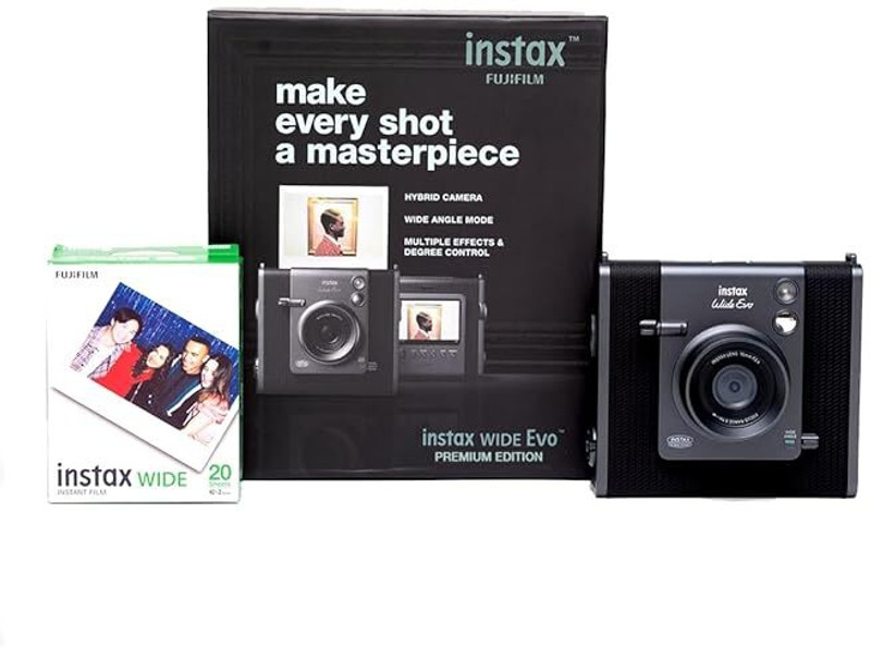 FUJIFILM Instax Wide Evo Premium Instant Camera(Black)