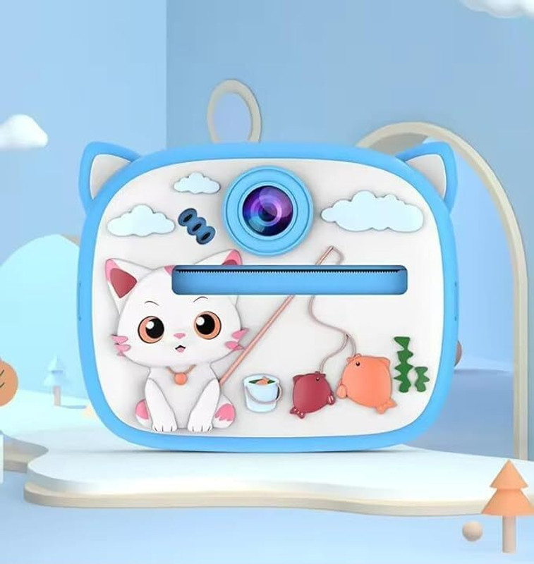 kayjoy Digital Instant Print Camera for Kids | Cartoon Design | Built-in Games| Gift for Kids Instant Camera(Multicolor)