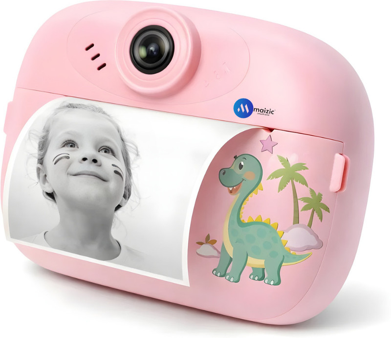 Maizic Smarthome Instant Print Kids Camera Kids Instant Print Camera with Built-in Printer | Selfie Mode & Fun Filters | Instant Camera(Pink)