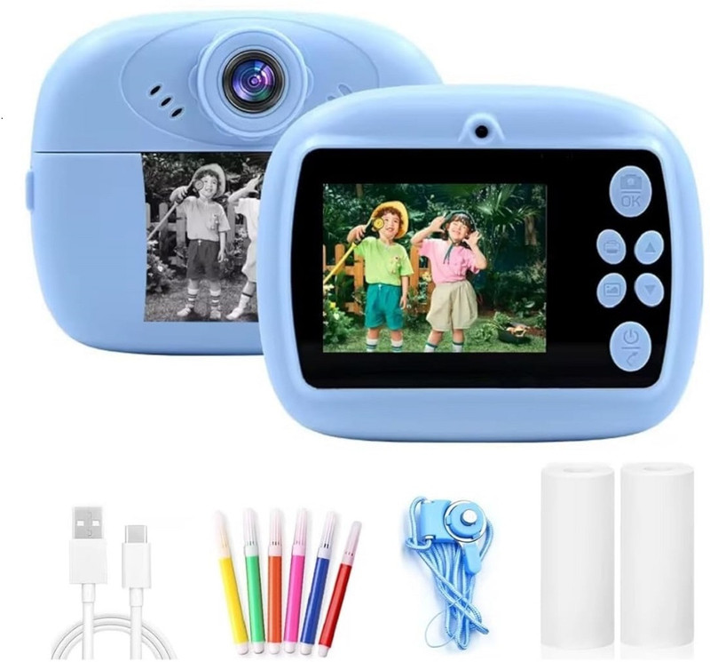 Zuigo digital cemera with printer Photo Printer Camera for Kids, Boys & Girls Blue colour CB001 Instant Camera(Blue)