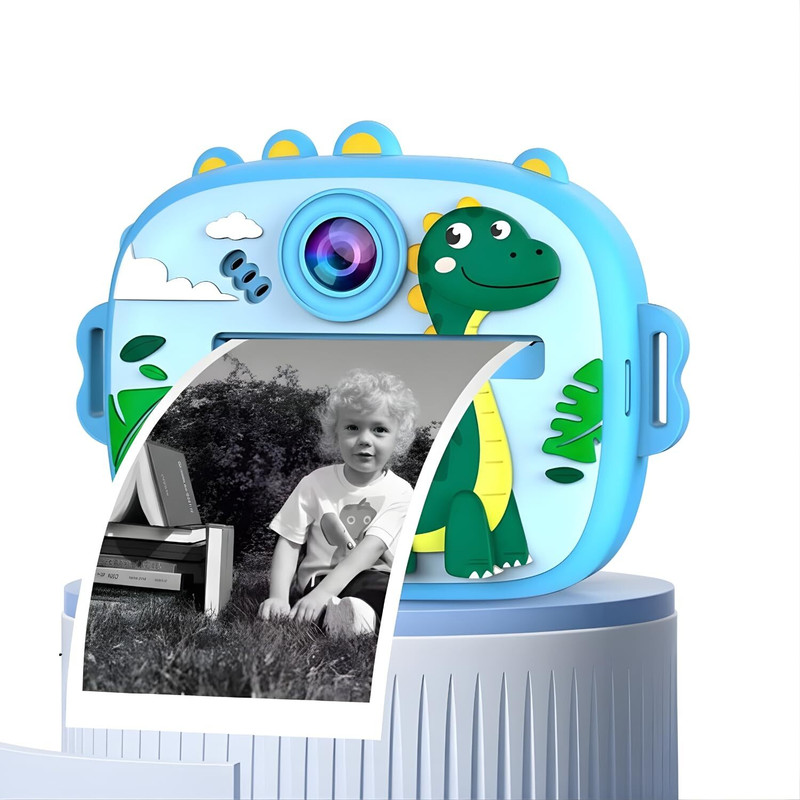 DRUMSTONE Inatant Camera Kids Instant Digital Print Camera with Zero Ink Thermal Printing Instant Camera(Blue)