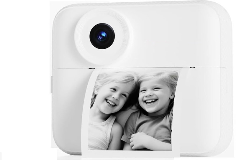 Rhonnium Insta-27 Kids HD Instant Print Toy Camera Instant Camera(White)
