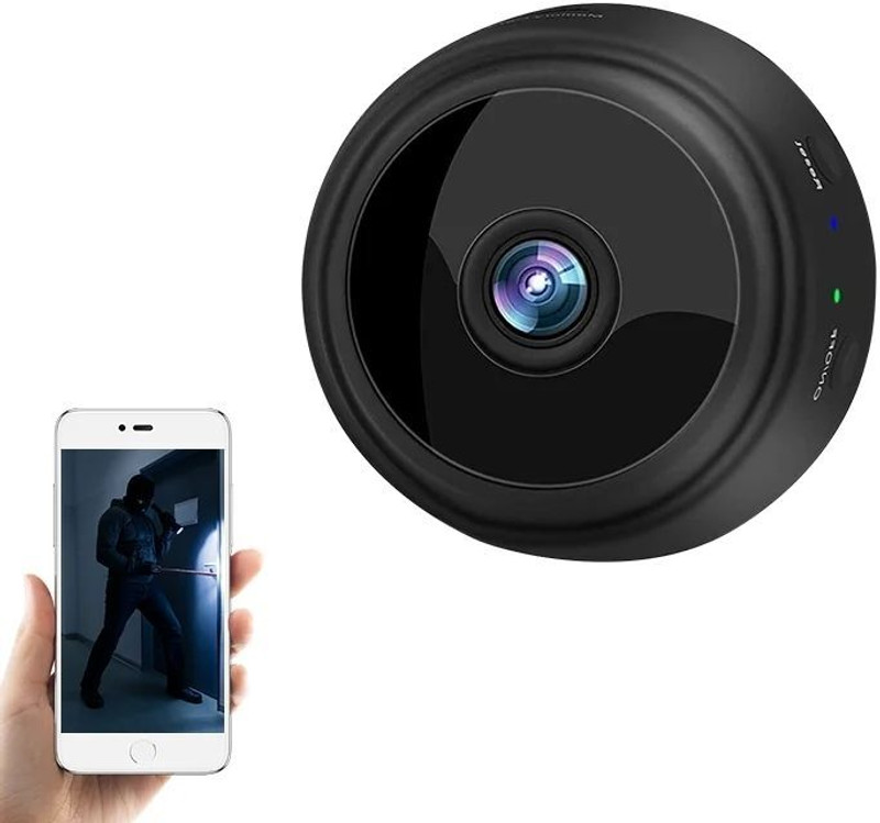 HomeEye A9 Megnets Mini Camera Wifi Smart Camera Smallest Camera Micro Wireless Infrared Instant Camera(Black)