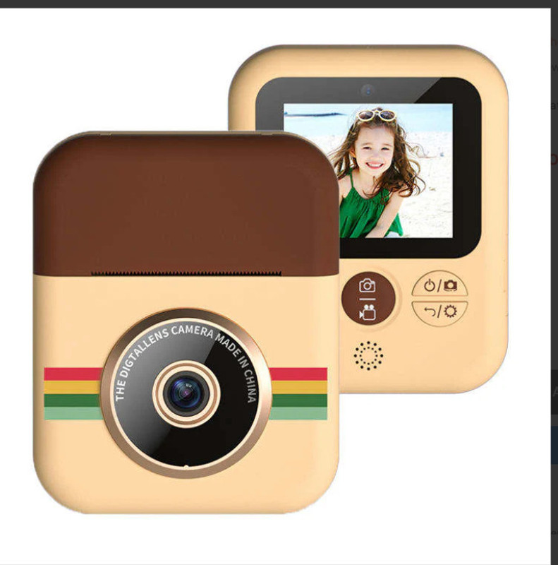 CLEGO FunPrint Instant Camera Instant Camera(Brown)
