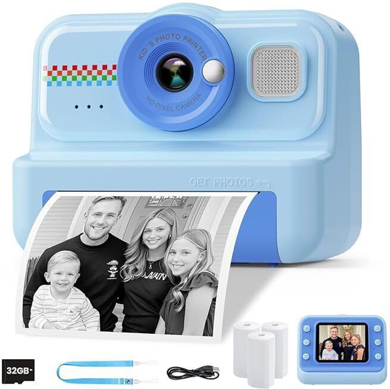 BAIRNINO DIGIBLUINSTANTCAM074 Instant Camera(Blue)