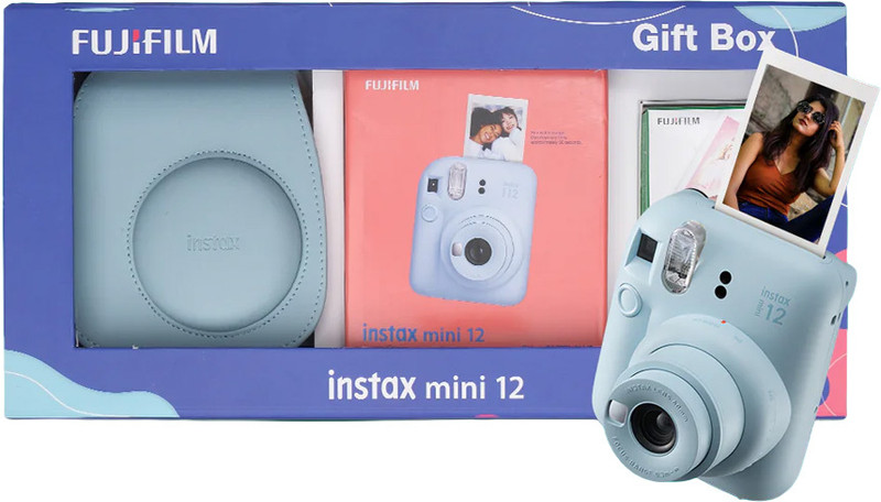 FUJIFILM Analog Mini 12 gift box Instant Camera Blue