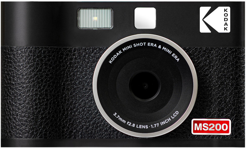 KODAK Mini Shot 2 ERA 4PASS 2 in 1 Camera and Photo Printer (Initial 8Sheets+60Sheets) Instant Camera(Black)