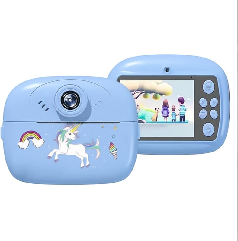 Xydrozen Insta-07 48MP Dual Selfie Digital Camera with 1080P HD Video Recording Instant Camera(Blue)