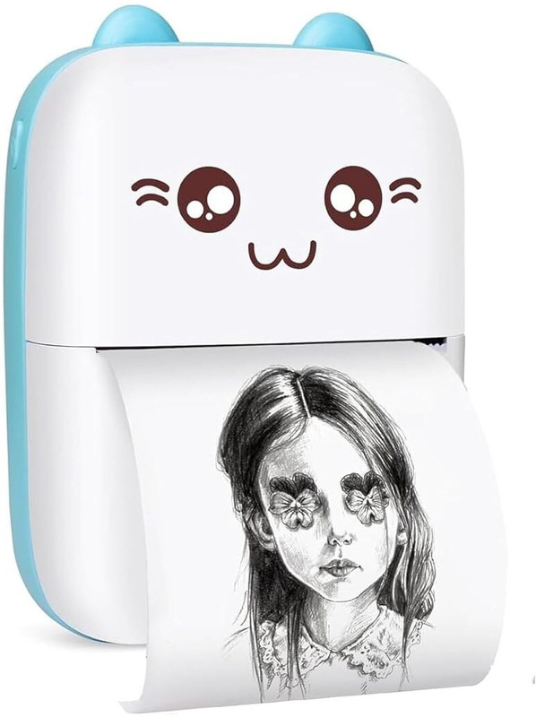 MIKO Mini Bluetooth Portable Label Inkfree Printer for kids Thermal Printer SAL 3.5-5 mm Instant Camera(Multicolor)