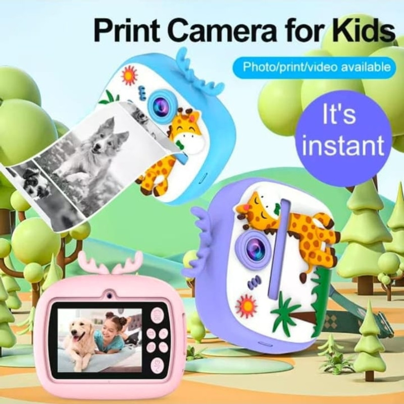 PRIND Kidscamer Kids Instant Print Camera Instant Camera(Multicolor)
