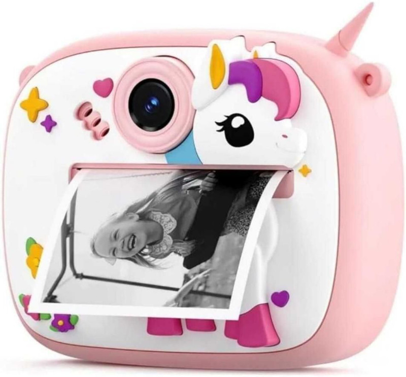TMT STORE camera Kids Instant Print Camera, Selfie Digital Camera for Kids, multicolour Instant Camera(Multicolor)
