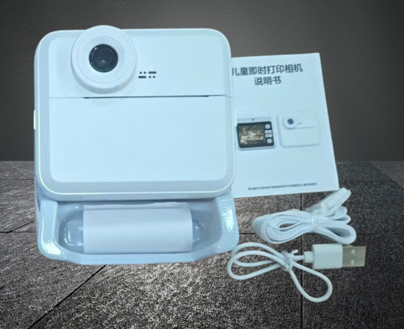 Rhonnium Insta-25 Kids Digital Camera with Instant Photo Print Instant Camera(White)