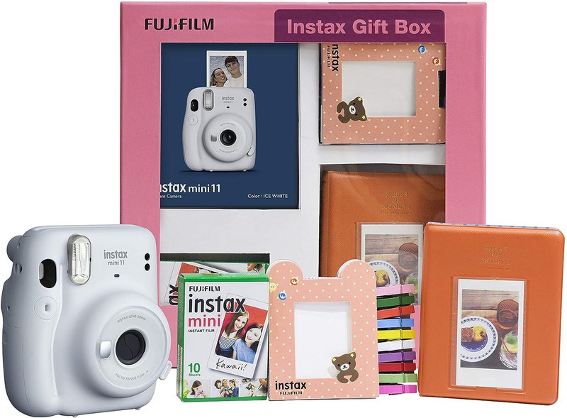 FUJIFILM Analog Mini 11 gift box - White Instant Camera(White) - 24% off at DetectaDeal