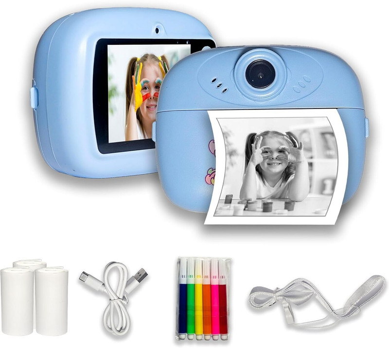 TECNOLOGIA Digital Instant Camera Instant Print Camera for Kids Instant Camera(Blue)