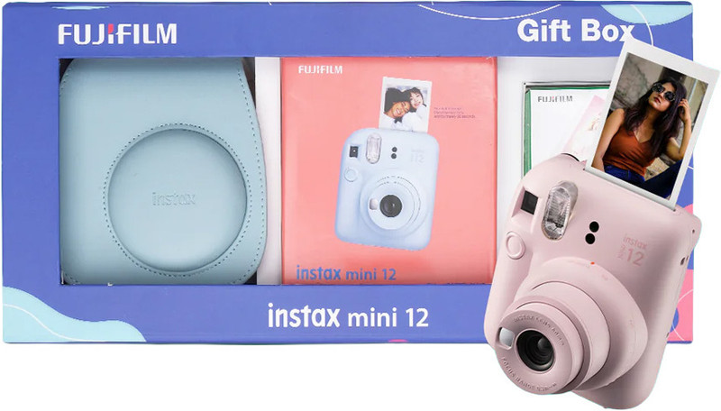 FUJIFILM Analog Mini 12 gift box Instant Camera Pink