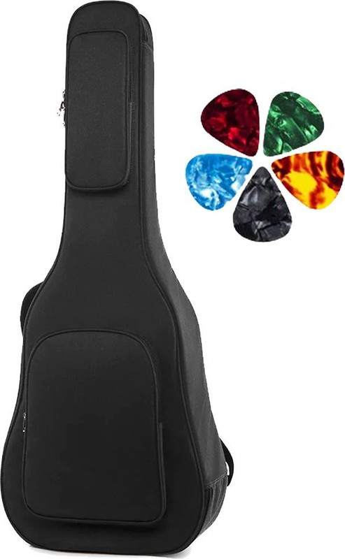 IMAGINEA 41 Inch Guitar Bag Heavy Padded Acoustic Gig Covers Bag for Guitar with 5 Picks Guitar Bag