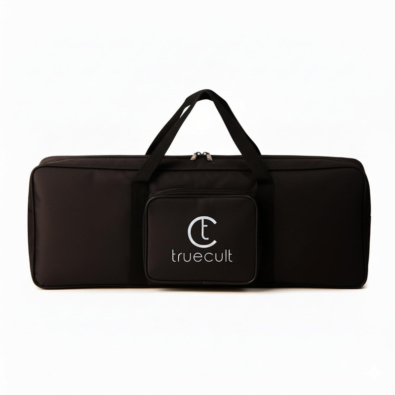True Cult TC-EKB-01BK | Black 37 Key Polyester Padded Piano Keyboard Bag