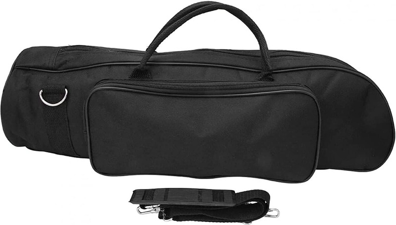 SPEHUB Heavy Duty Padded Trumpet Bag Case and Trumpet Gig Bag (Black+Blue) Trumpet Bag