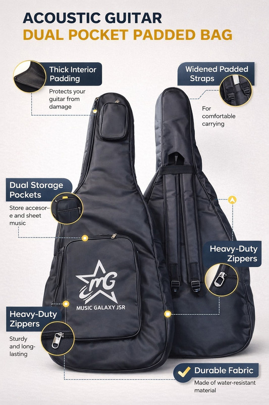music galaxy HEAVY PADDED GUITAR BAG A33 Guitar Bag