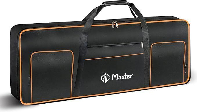 GIG Master Cover for Yamaha PSR-I300, I400, I500 61 Keys Dual Pocket(Orange) Keyboard Bag