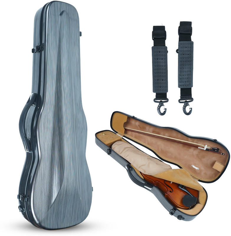 KADENCE 4/4 Violin Flight Case | Hard top Protective Violin Case with Humidity Meter Violin Hard Case