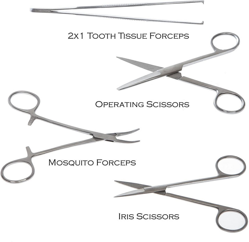 mediwave SURGICAL SET 4 Pc, FORCEPS, DRESSING Instrument Stringer