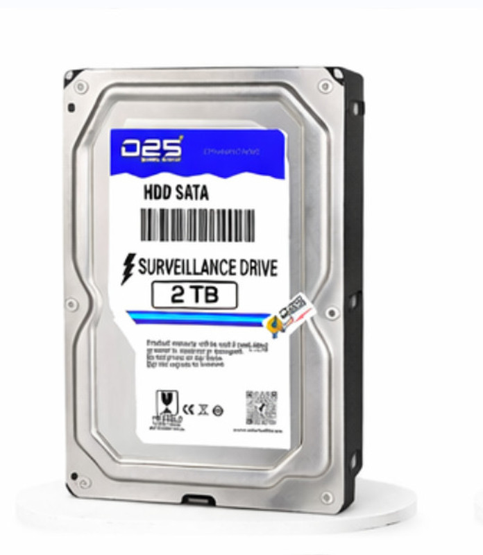 D25 2TB Internal Hard Disk for CCTV | 3.5 Inch SATA HDD | 2TB CCTV Canera HDD 2 GB Surveillance Systems Blue SATA Internal Hard Disk Drive (HDD) (24/7 DVR/NVR Storage | Multi-Channel 4/8/16/32 Support | 2 Year Warranty)(Interface: SATA, Form Factor: 3.5 inch)