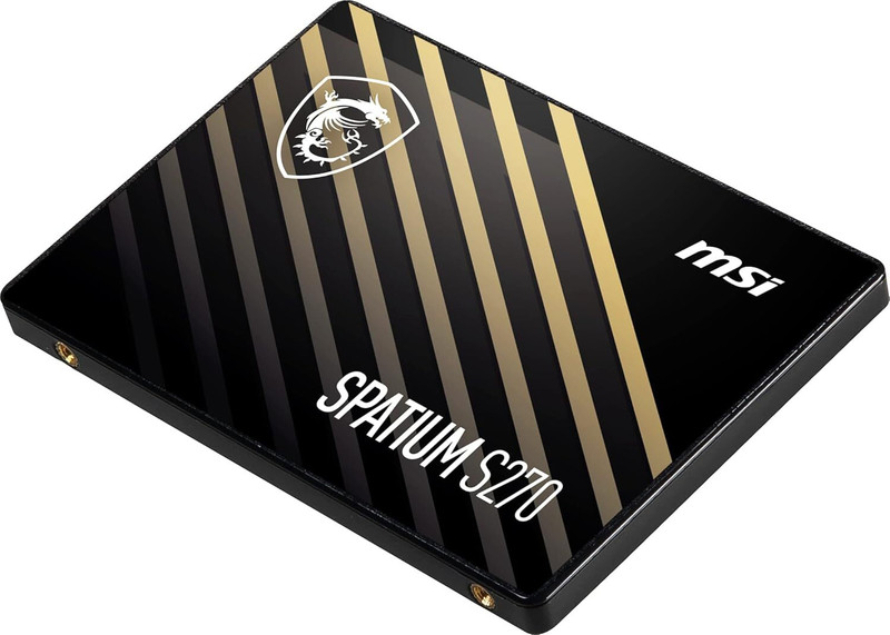 MSI S270 240 GB All in One PC's, Desktop, Laptop, Network Attached Storage, Servers Black SATA III Internal Solid State Drive (SSD) (SPATIUM S270 SATA III, 2.5inch, 240GB Internal SSD)(Interface: SATA III, Form Factor: 2.5 Inch)