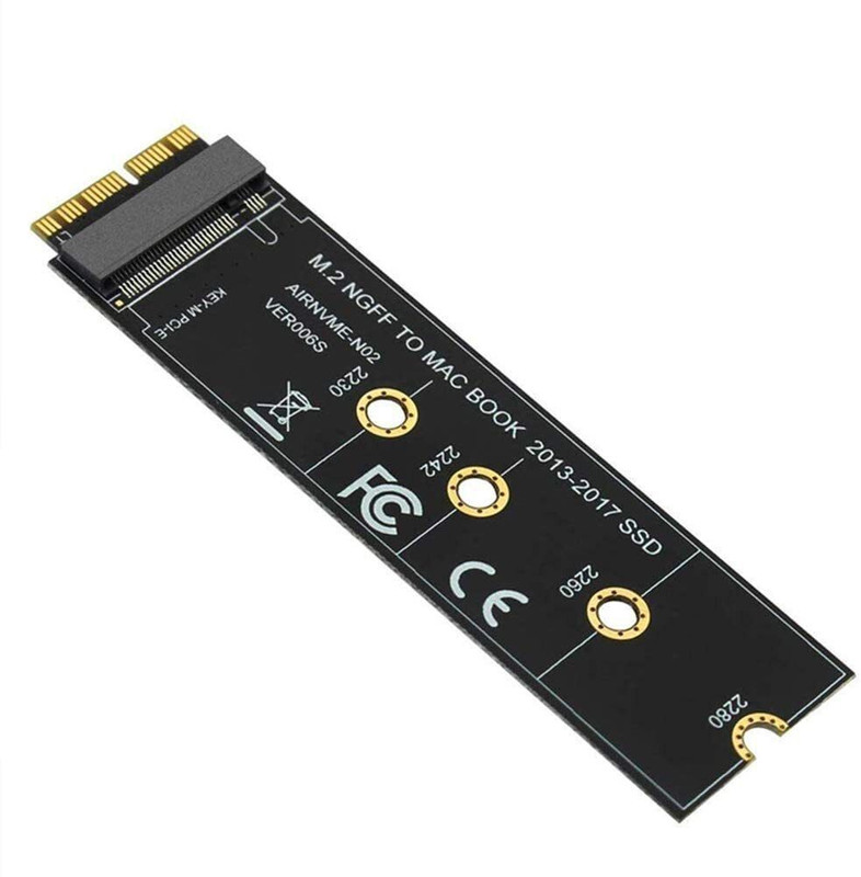 Tobo M.2 NVME SSD Convert Adapter Card Compatible with MacBook Air Pro TD-406HS M.2 NVME SSD Convert Adapter Internal Optical Drive(Black)