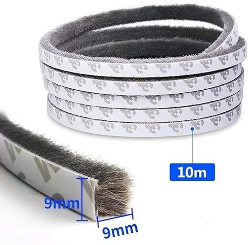SYAMBABA 10 Meters Soundproof Window Sealing Strips No Internal Sound Card(0 Audio Channel)