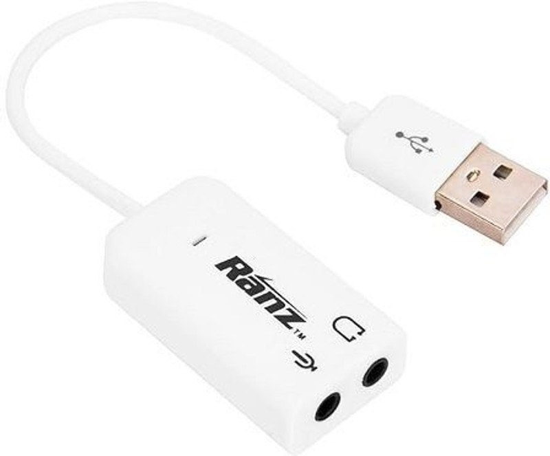 DEVBHOOMI DB-Stereo External Sound Card with 3.5 mm Headphone and Microphone Socket 7.1 USB SOUND CARD Internal Sound Card(7.1 Audio Channel)