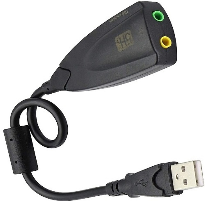techut USB 2.0 External 3D Virtual 7.1 Channel usb Internal Sound Card(7.1 Audio Channel)