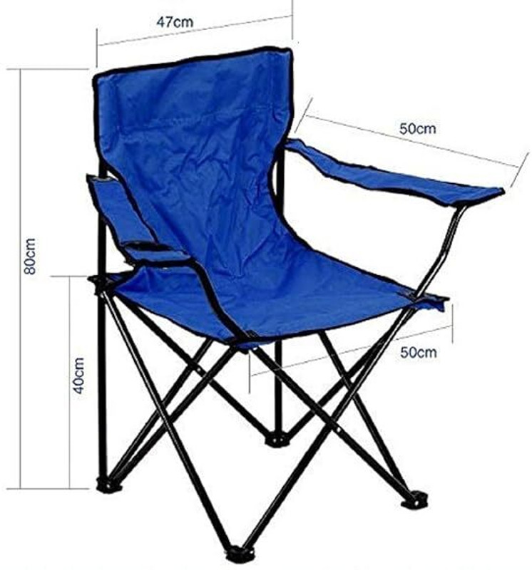 Global Enterprize Folding Camping Chair Portable Fishing Beach Outdoor Collapsible Chair Foldable Steel Inversion Chair