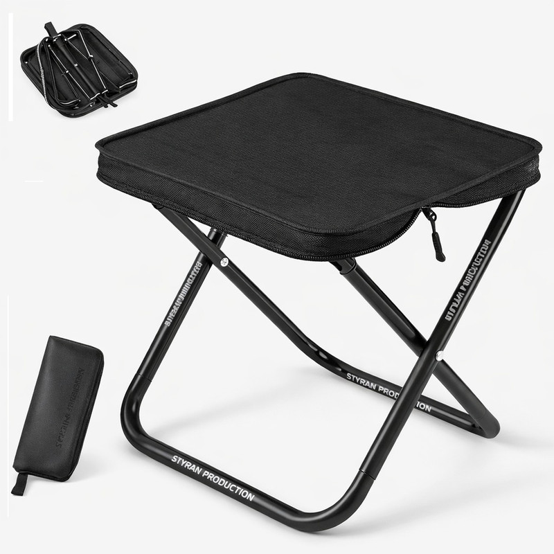 Butee Portable Fishing Folding Stool Strong Frame and Quick Setup Foldable Carbon Steel Inversion Chair