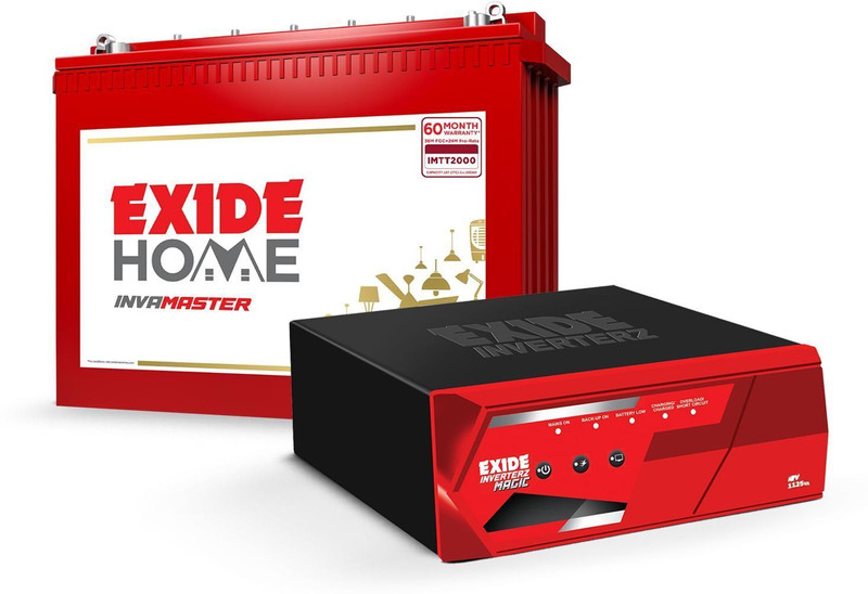 EXIDE 60 Months Warranty Tall Tubular Inverter Battery(250 Ah, IMTT 2500 With Magic 1125)