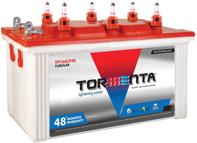 OKAYA 60 Months Warranty Tubular Inverter Battery(160 Ah, OPTT19060)