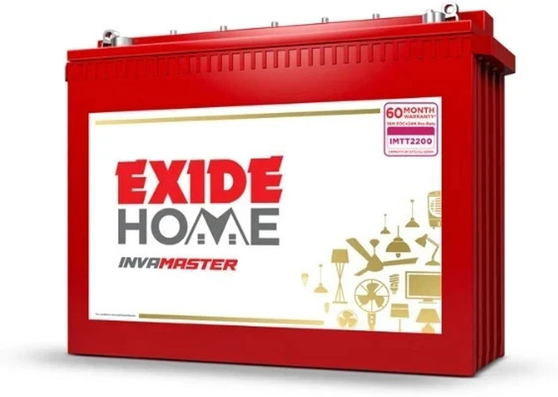 EXIDE 60 Months Warranty Tubular Inverter Battery(200 Ah, IMTT2000)