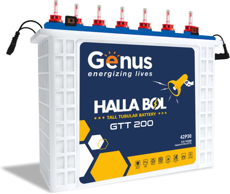 Genus GTT- 200 Tubular Inverter Battery(165Ah)