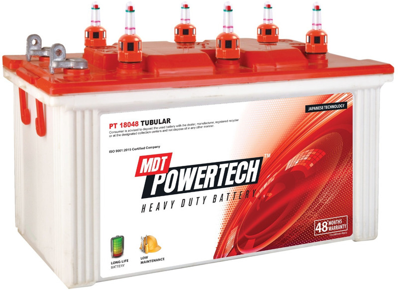 POWERTECH 48 Months Warranty Tubular Inverter Battery(140 Ah, PT14048)
