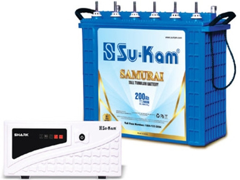 Su-Kam 60 Months Warranty Tubular Inverter Battery(200 Ah, TT20036 SAMURAI With Shark 750)