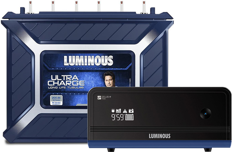 LUMINOUS 66 Months Warranty Tubular Inverter Battery(200 Ah, Zelio Smart 1100 with UCTT 25066)