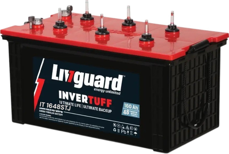 Livguard 48 Months Warranty Tubular Inverter Battery(160, IT 1648STJ JUMBO)