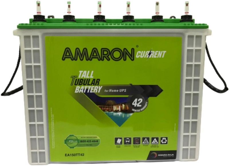 AMARON 42 Months Warranty Tubular Inverter Battery(150 Ah, AM150TT42 150AH)