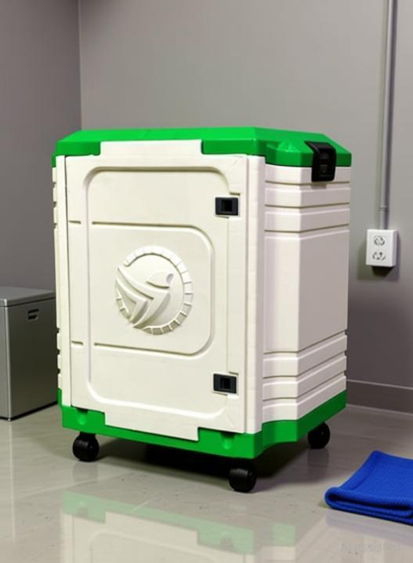 MITTAL HIGH MATERIAL UNBRAKEBLE PLASTIC Trolley for Inverter and Battery(Green, White)