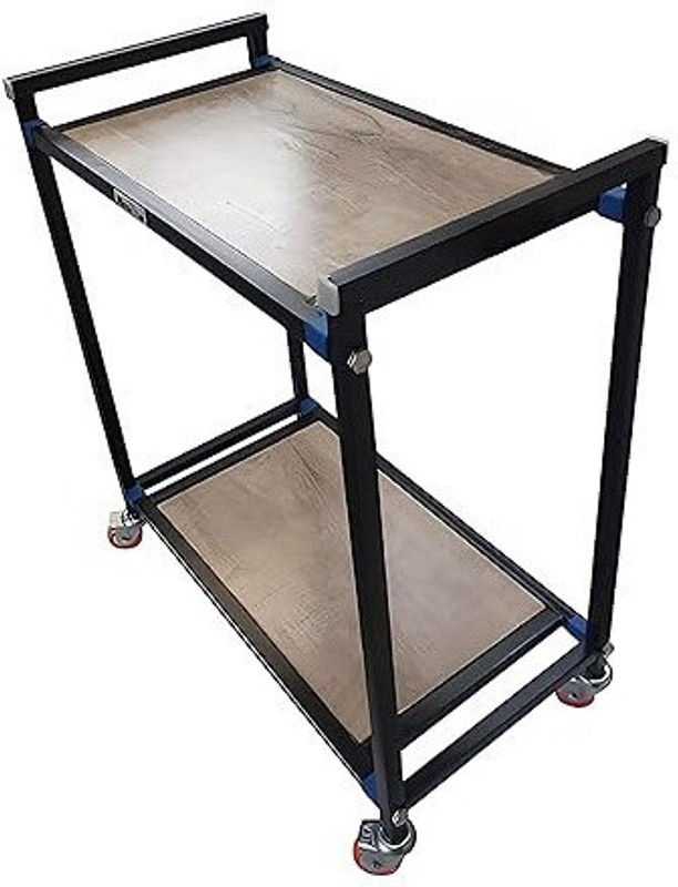 NEOSTAR wooden top base Trolley for Inverter and Battery(Black, Brown)