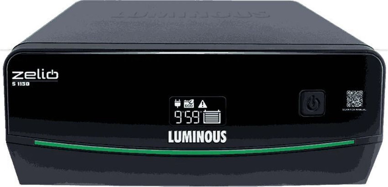 LUMINOUS Zelio S 1150/12V Inverter with LCD Display Zelio S 1150/12V with 36 Months Warranty Pure Sine Wave Inverter(900 VA)